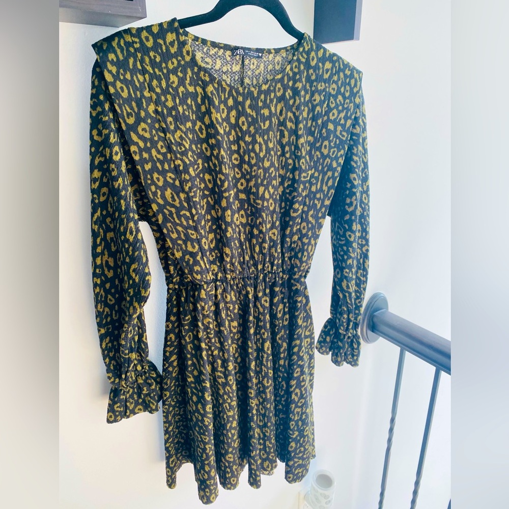 ZARA - Black & Olive Dress